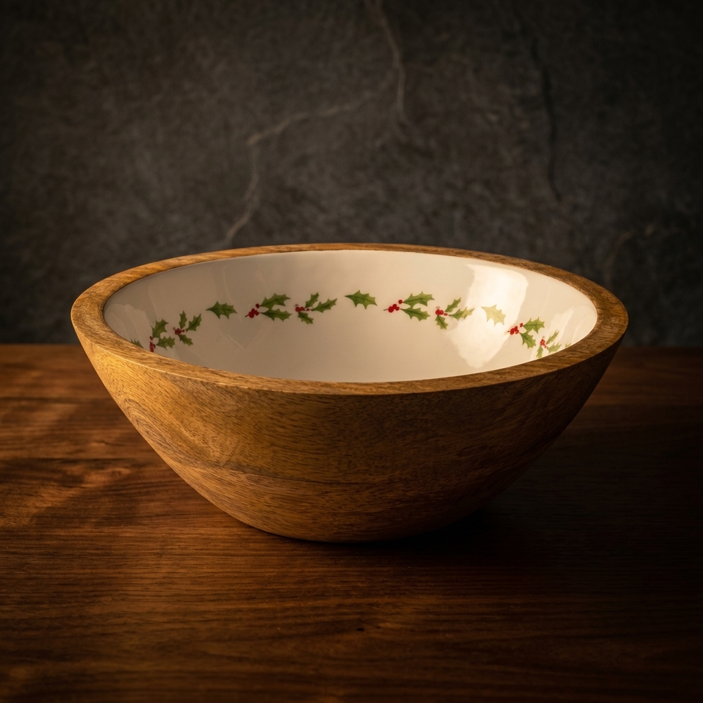 Wooden Bowl Holly