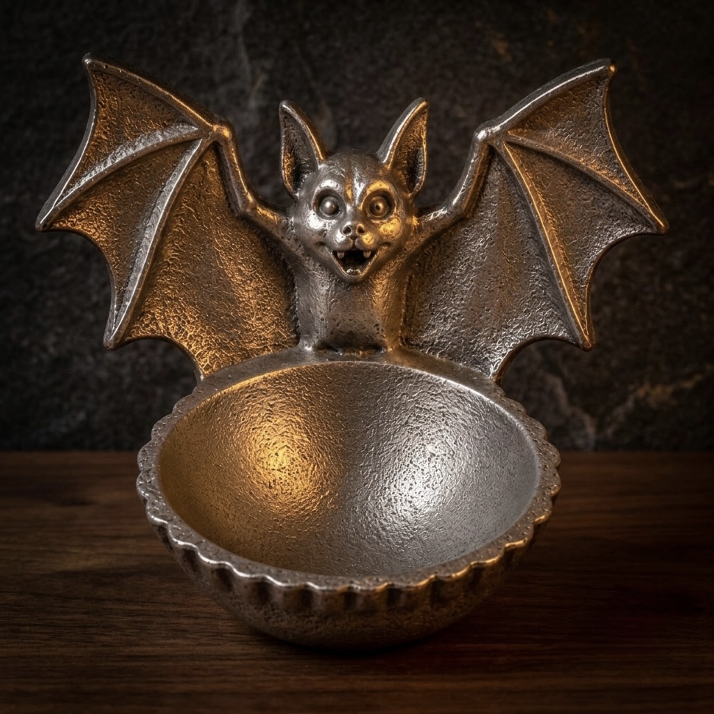 Silver Bat Wing Bowl
