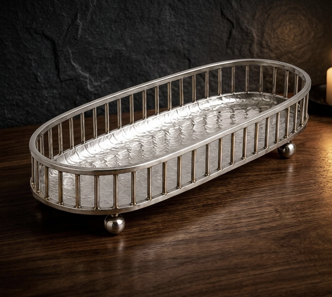 Silver Oval Tray