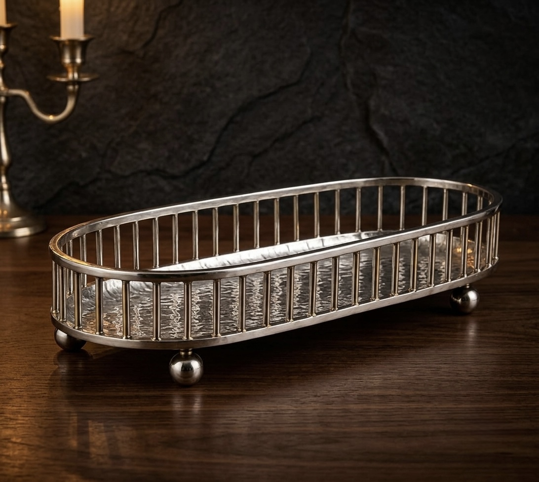 Silver Oval Tray 2